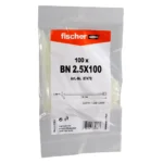 fischer Δεματικά Καλωδίων 100x2.5mm Διάφανο 100τμχ 87478