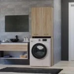 Topeshop Pola DD Ντουλάπι Μπάνιου Πλυντηρίου 64x30x183cm Sonoma