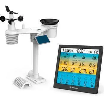 Bresser Center 7-in-1 7003220 Ασύρματος Μετεωρολογικός Σταθμός Ψηφιακός Επιτραπέζιος Μαύρος - Image 1