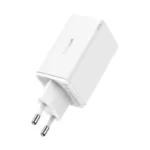Baseus Φορτιστής Χωρίς Καλώδιο GaN με 2 Θύρες USB-A και 2 Θύρες USB-C 65W Power Delivery Λευκός (P10162701213-00)