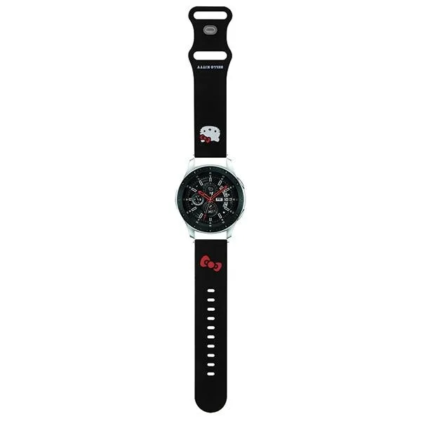 Hello Kitty Λουράκι Σιλικόνης με Pin Μαύρο (Hello Kitty Universal Strap is compatible with no models) - Image 1