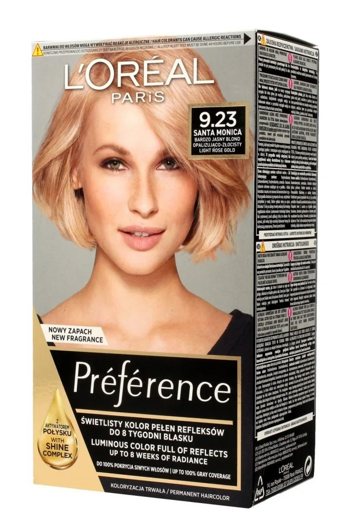 20240131093734_c1f0e9b4 L'Oreal Paris Preference Βαφή Μαλλιών 9.23 Light Rose Gold - Image 1