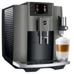 Jura E8 Αυτόματη Μηχανή Espresso 1450W Πίεσης 15bar με Μύλο Άλεσης Dark Inox