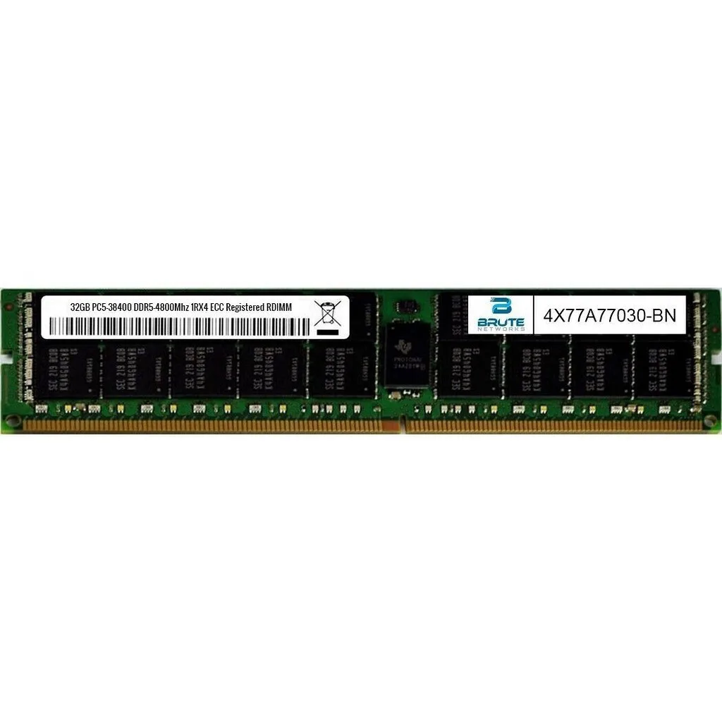 Lenovo TruDDR5 DDR5 με Module 1x32GB και Ταχύτητα 4800 για Server 4X77A77030 - Image 1
