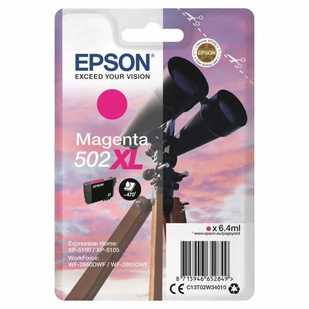 Epson Xl 502 Γνήσιο Πακέτο Μελανιών Εκτυπωτή InkJet Ματζέντα (S7134311) - Image 1