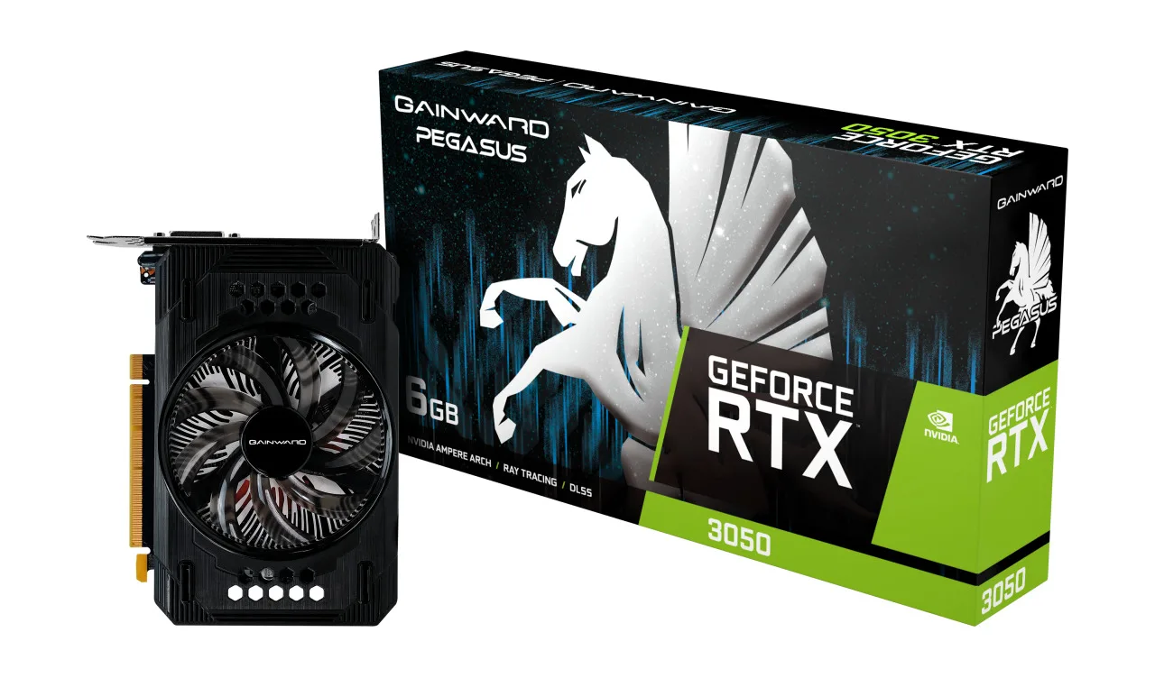 20240205091834_gainward_geforce_rtx_3050_6gb_gddr6_pegasus_karta_grafikon_ne63050018je_1070e Gainward GeForce RTX 3050 6GB GDDR6 Pegasus Κάρτα Γραφικών NE63050018JE-1070E - Image 1