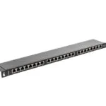 Lanberg Patch Panel Shielded για Rack 0.5U 19" 24 Θυρών cat6 Μαύρο PPS6-0024-B