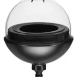 Gardena Clickup Κηροπήγιο Γυάλινο σε Μαύρο Χρώμα 11430-20