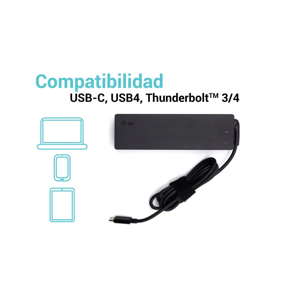 i-tec USB-C Universal Φορτιστής Laptop 100W 20V 5A με Αποσπώμενο Καλώδιο Τροφοδοσίας S55246166 - Image 1