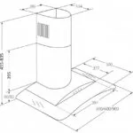 Akpo WK-4 Largo Eco 50 Απορροφητήρας Καμινάδα 50cm Μαύρος