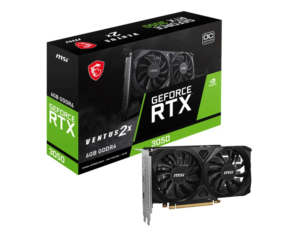 20240207154331_msi_geforce_rtx_3050_6gb_gddr6_ventus_2x_oc_karta_grafikon_v812_015r MSI GeForce RTX 3050 6GB GDDR6 Ventus 2X 6G OC Κάρτα Γραφικών V812-015R - Image 1