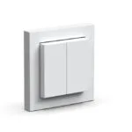 Senic Friends Hue Switch Επιτοίχιος Διακόπτης Τοίχου Διπλός Μαύρος 100156