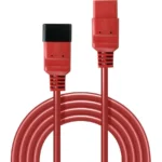 Lindy IEC C19 - IEC C20 Cable 2m Κόκκινο 30124