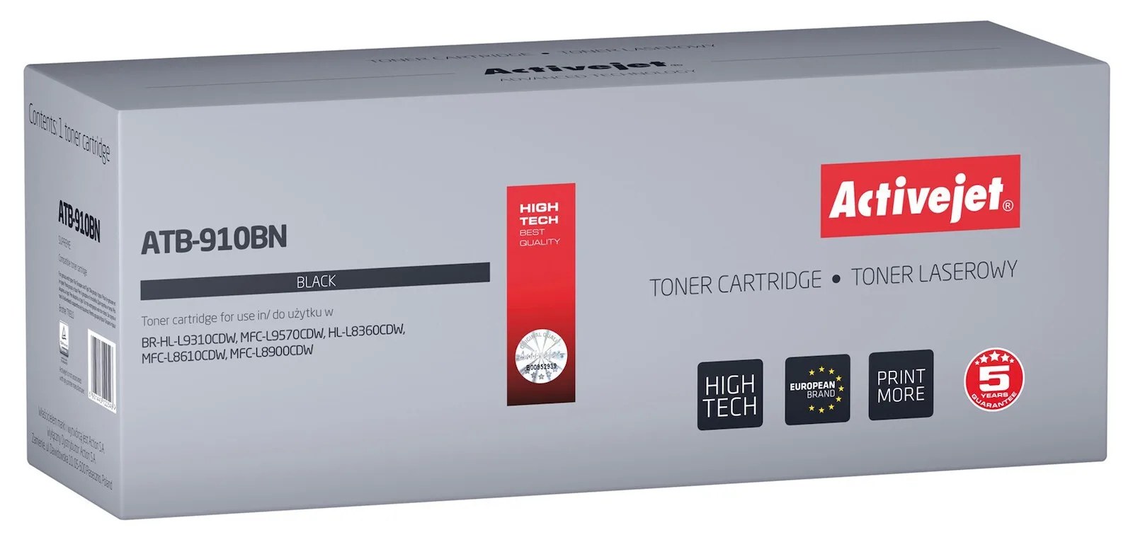 20240208151240_active_jet_symvato_toner_gia_laser_ektypoti_brother_tn_910bk_mayro_atb_910bn Active Jet Συμβατό Toner για Laser Εκτυπωτή Brother TN-910BK 9000 Σελίδων Μαύρο (ATB-910BN) - Image 1