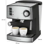 Clatronic ES 3643 Μηχανή Espresso 850W Πίεσης 15bar Μαύρη