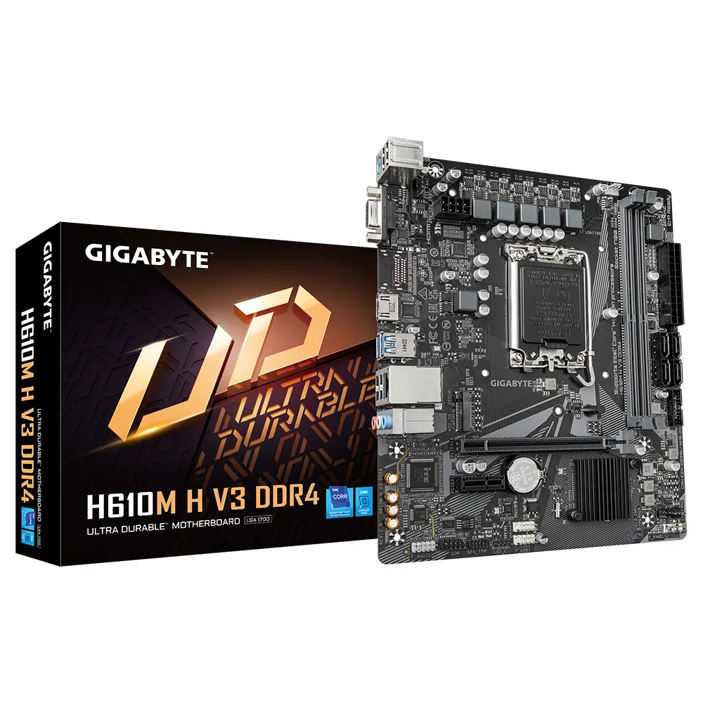 Gigabyte H610M H V3 DDR4 rev. 1.0 Motherboard Micro ATX με Intel 1700 Socket - Image 1