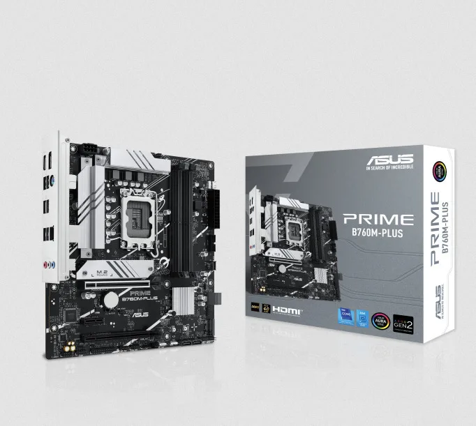 Asus PRIME B760M-PLUS Motherboard Micro ATX με Intel 1700 Socket 90MB1GY0-M0EAY0 - Image 1