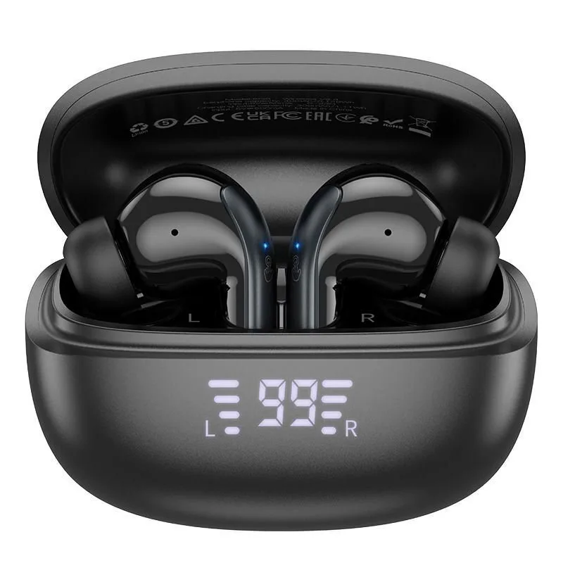 20240209145528_3924f3af Hoco EQ5 Energy Earbud Bluetooth Handsfree Ακουστικά με Θήκη Φόρτισης Μαύρα - Image 1