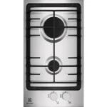 Electrolux Domino Εστία Υγραερίου Αυτόνομη Inox 29x51εκ. Ασημί EGG3322NVX