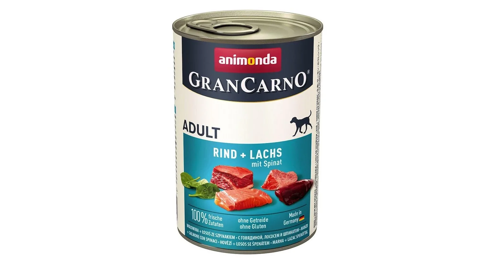 20240213113421_animonda_grancarno_ygri_trofi_skylou_me_solomo_400gr_dlpanmkam0005 Animonda Grancarno Υγρή Τροφή Σκύλων σε Κονσέρβα με Σολομό χωρίς Σιτηρά & Γλουτένη 400gr DLPANMKAM0005 - Image 1