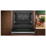 Neff NOV60P6D0 (B69CS7MY0 + Z9060DY0) Φούρνος άνω Πάγκου 71lt Π59.6εκ. Deep Black