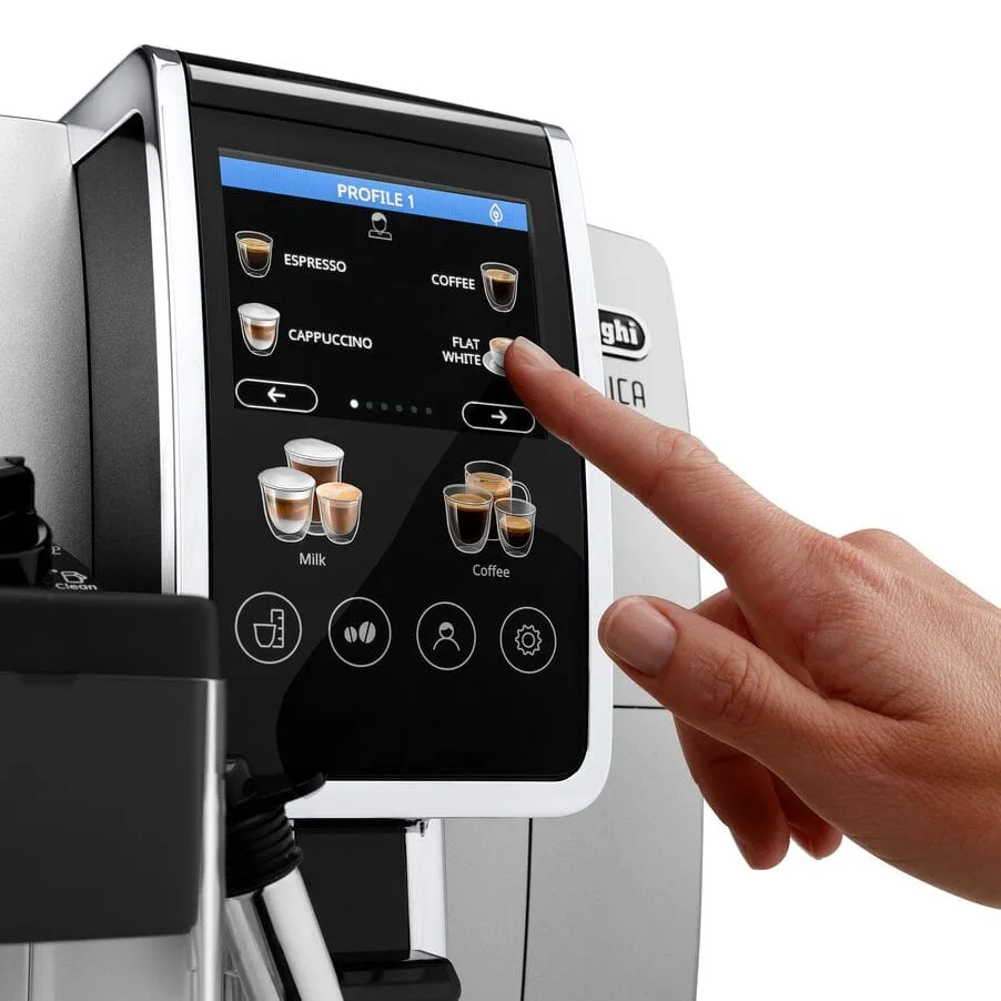 20240213170307_519facdb De'Longhi Dinamica Plus Αυτόματη Μηχανή Espresso 1450W Πίεσης 15bar για Cappuccino με Μύλο Άλεσης Ασημί - Image 1