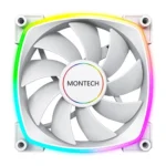 Montech AX140 Case Fan με ARGB Φωτισμό και Σύνδεση 4-Pin PWM Λευκό
