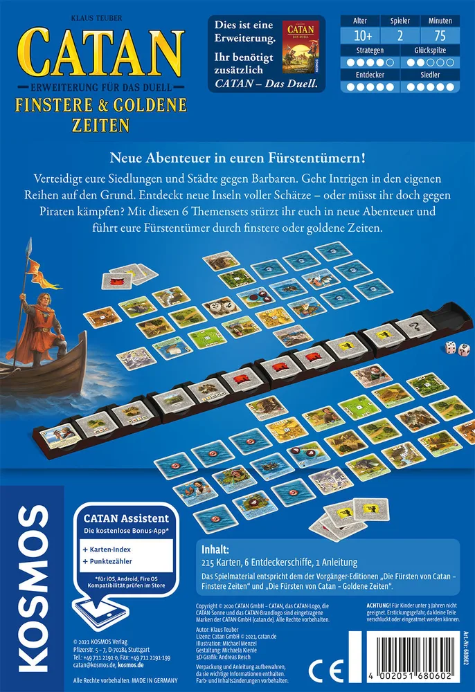 20240215110843_76788bd0 Επέκταση Παιχνιδιού Catan Dark & Golden Times για 2 Παίκτες 10+ Ετών 680602 (GER) Kosmos - Image 1