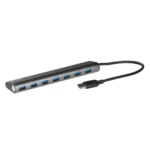 i-tec USB 3.2 Hub 7 Θυρών με σύνδεση USB-A & Θύρα Φόρτισης Γκρι (U3HUB778UK)