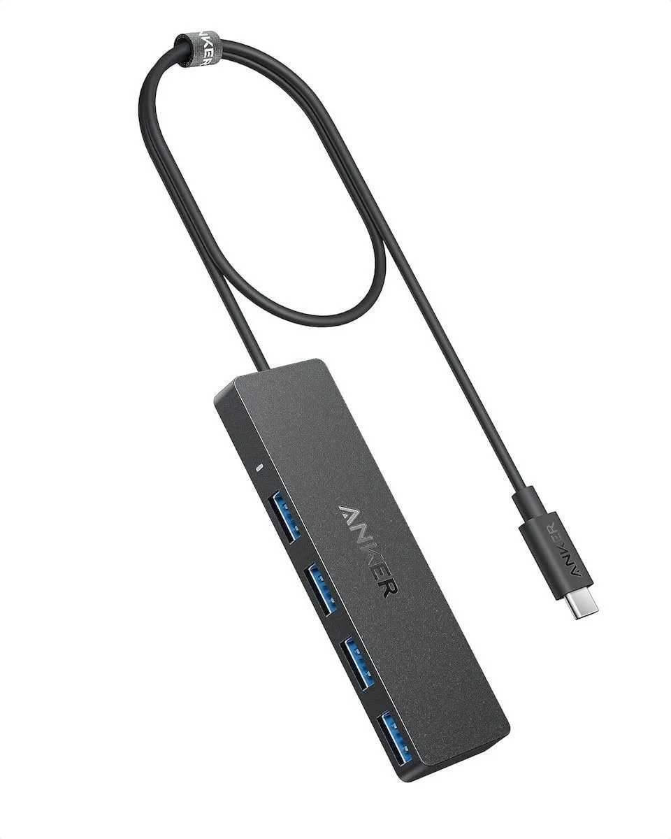 Anker USB 2.0 Hub 4 Θυρών με σύνδεση USB-C (A8309G11) - Image 1