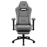 Aerocool Royal AeroWeave Υφασμάτινη Καρέκλα Gaming με Ρυθμιζόμενα Μπράτσα και Υποπόδιο Ash Grey