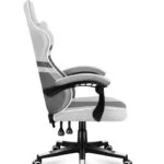 Huzaro Force 4.4 Mesh Υφασμάτινη Καρέκλα Gaming Λευκή