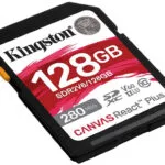 Kingston Canvas React Plus V60 SDXC 128GB Class 10 U3 V60 UHS-II