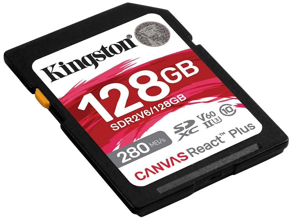 20240226115942_kingston_canvas_react_plus_v60_sdxc_128gb_class_10_u3_v60_uhs_ii Kingston Canvas React Plus V60 SDXC 128GB Class 10 U3 V60 UHS-II - Image 1