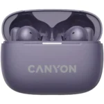 Canyon TWS-10 In-ear Bluetooth Handsfree Ακουστικά με Θήκη Φόρτισης Μωβ