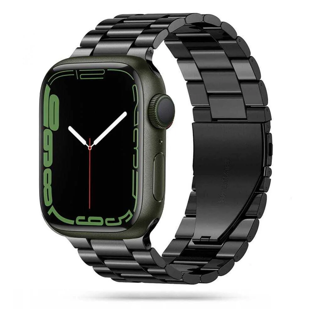 Tech-Protect Λουράκι Ανοξείδωτο Ατσάλι Μαύρο (Apple Watch 44/45/46mm/Ultra 49mm) TPRBSI4B - Image 1