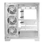 Modecom Volcano Space Apex ARGB Midi Tower Κουτί Υπολογιστή με Πλαϊνό Παράθυρο Λευκό