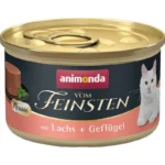 Animonda Vom Feinsten Υγρή Τροφή για Ηλικιωμένες Γάτες σε Κονσέρβα με Σολομό και Πουλερικά χωρίς Σιτηρά & Γλουτένη 85gr DLKANMKAM0020