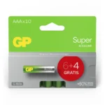 GP Batteries Super Αλκαλικές Μπαταρίες AAA 1.5V 10τμχ GPSUP24A997C10