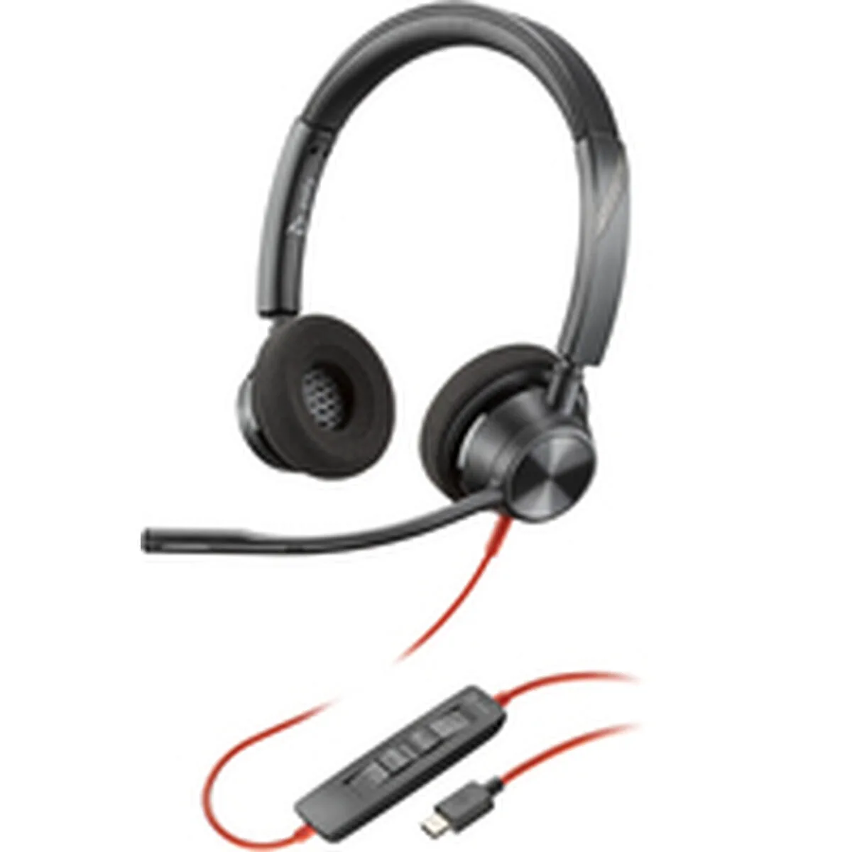 Poly Blackwire 3320 On Ear Multimedia Ακουστικά με μικρόφωνο και σύνδεση USB-C - Image 1