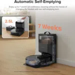 Roborock Q8 Max+ Σκούπα Ρομπότ για Σκούπισμα & Σφουγγάρισμα με Χαρτογράφηση και Wi-Fi Μαύρη