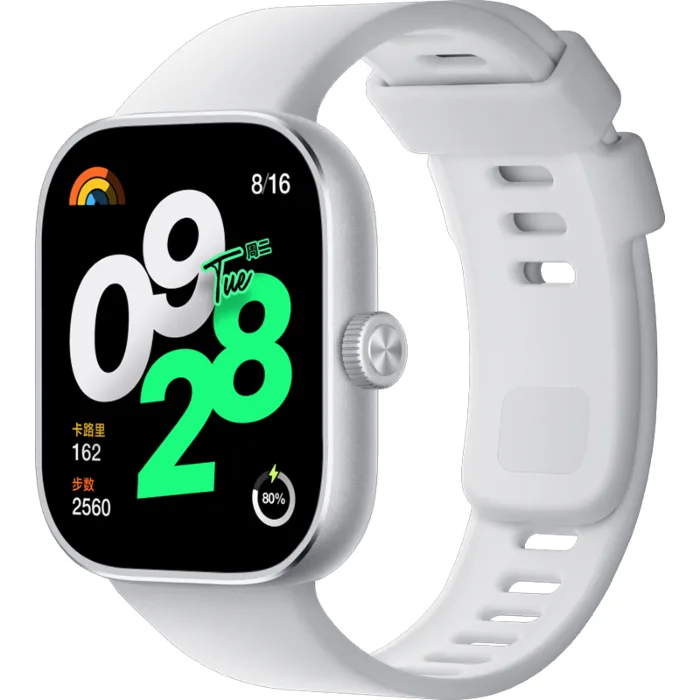 20240307170343_4b1ac32a Xiaomi Redmi Watch 4 Aluminium 48mm Αδιάβροχο με Παλμογράφο (Silver Gray) - Image 1