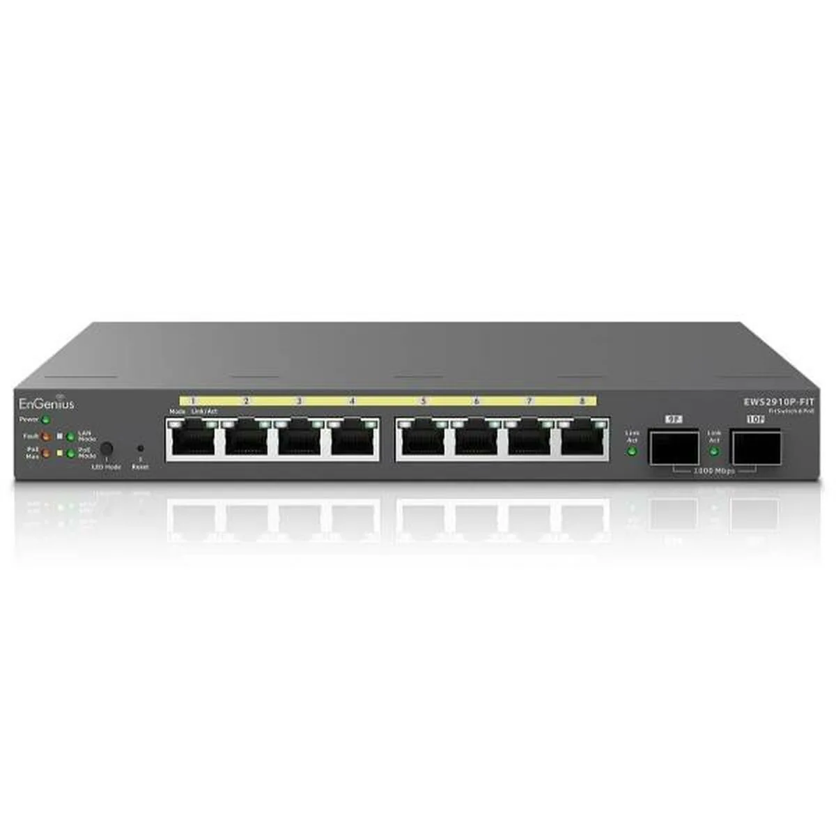 EnGenius EWS2910P-FIT Managed L2 PoE Switch με 8 Θύρες Ethernet και 2 SFP Θύρες - Image 1