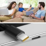 Qoltec Φορτιστής με Ενσωματωμένο Καλώδιο GaN USB-C 65W Μαύρος (Power Pro)