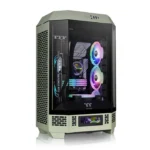 Thermaltake The Tower 300 Gaming Micro Tower Κουτί Υπολογιστή με Πλαϊνό Παράθυρο και RGB Φωτισμό Matcha Green