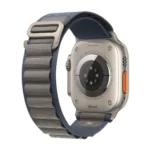 Apple Watch Ultra 2 Titanium 49mm Αδιάβροχο με eSIM και Παλμογράφο (Blue Alpine Loop - Small)
