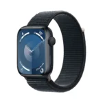Apple Watch Series 9 Aluminium 45mm Αδιάβροχο με Παλμογράφο (Midnight με Midnight Sport Loop - M/L)