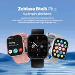 Zeblaze Btalk Plus Smartwatch με Παλμογράφο (Jet Black)