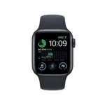 Apple Watch SE 2023 Aluminium 40mm Αδιάβροχο με Παλμογράφο (Midnight με Midnight Sport Band - S/M)