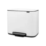 Brabantia Κάδος Απορριμμάτων Πλαστικός με Πεντάλ Λευκός 11lt 121005